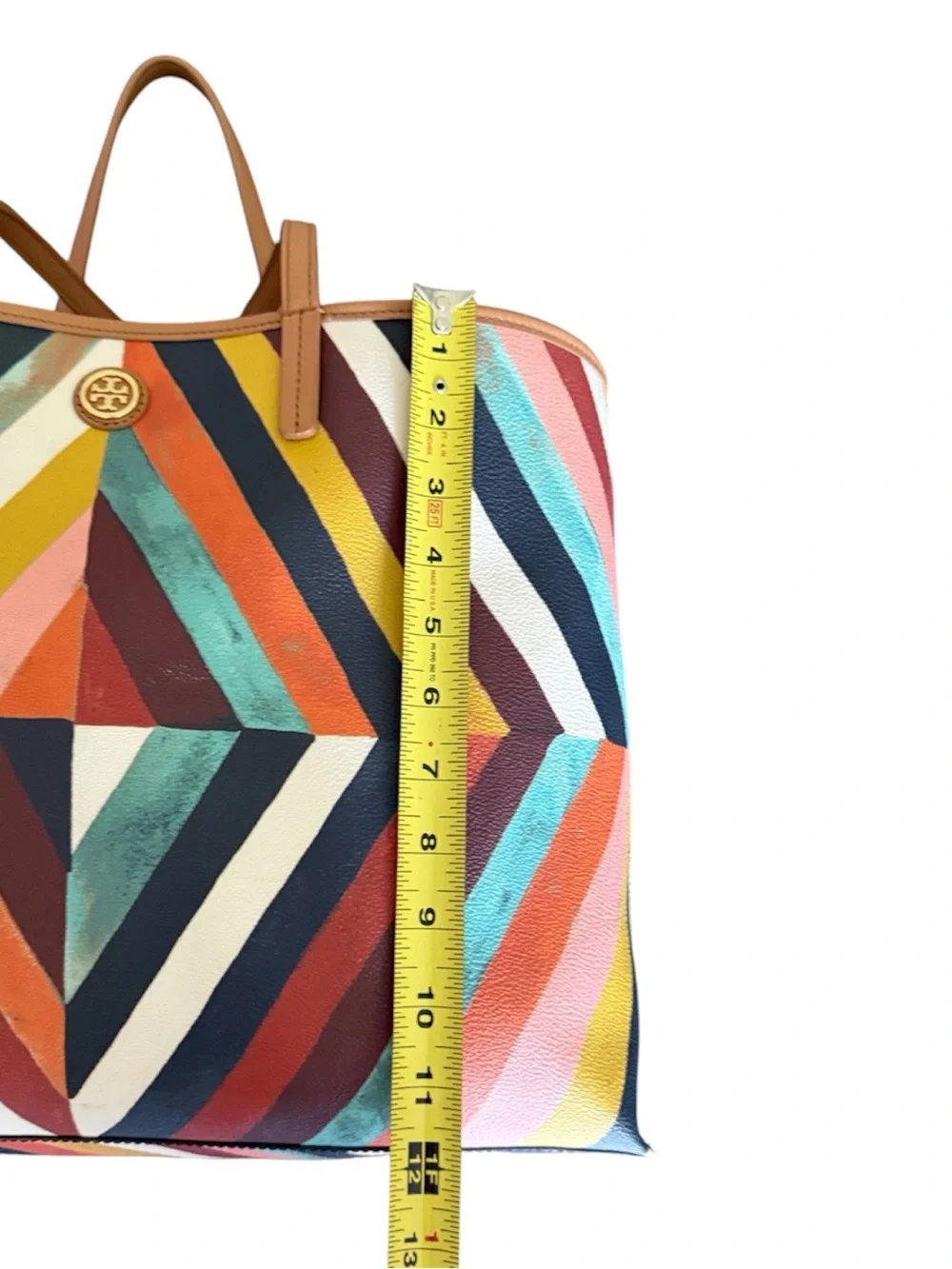 Tory Burch Multicolor Stripe Chevron Tote | Investment Luxury
